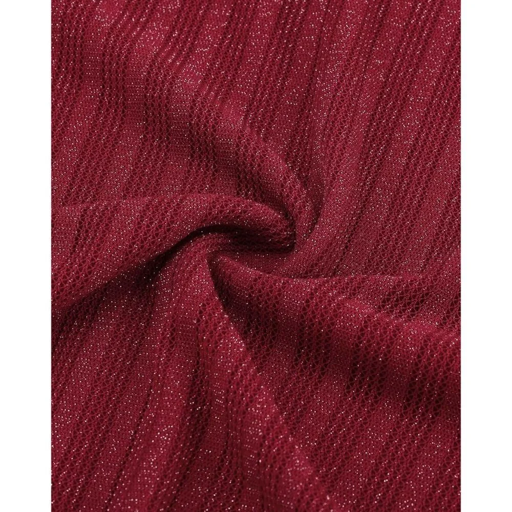 Women's Long Sleeve Pleated Front Fitted Blouse Top Sleek Elegant Casual - Picture 6 of 6